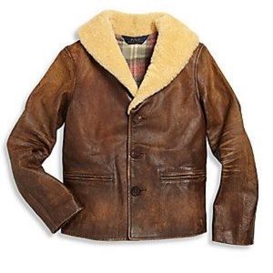 Ralph Lauren Leather Shearling xs/s